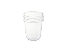 כוס פלסטיק קשיחה 12OZ אייס 50 יח'- שקוף